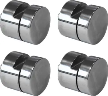 Set mbajtëse Home>it, 4 copë, për pasqyra dhe mbrojtës muri, çelik inox