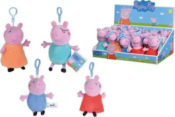 Varesë çelësash pelushi Simba Peppa Pig, 16cm, rozë