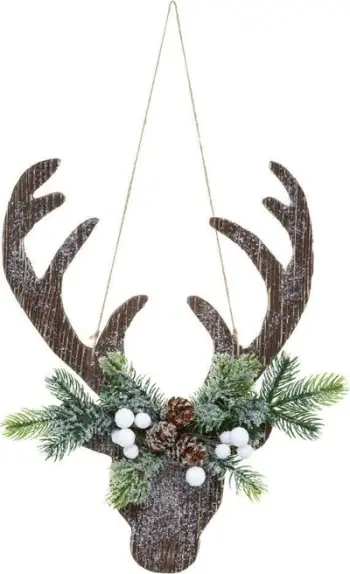 Varëse dekorative Fééric Lights and Christmas, motiv dre Krishtlindjesh, 34 cm, shumëngjyrëshe