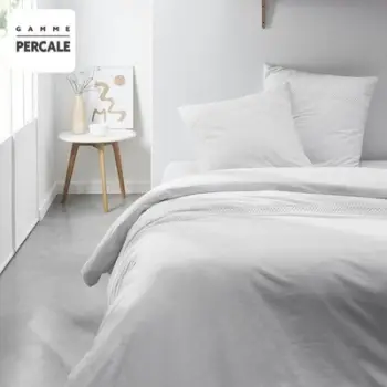 Set mbulesë jorgani Today Prestige, pambuk percale 100%, 220x240 cm, e bardhë