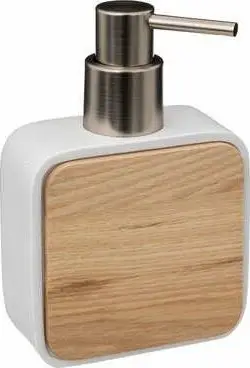 Dispenser sapuni 5five White Naturéo, rrëshirë, e bardhë