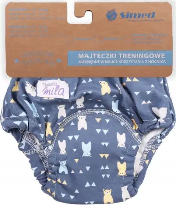 Pantallona trajnimi për fëmijë Simed Mila Bears, 12-14 kg, pambuk, shumëngjyrëshe