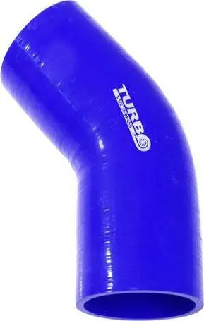 Gyp silikoni TurboWorks Elbow 45°, 57mm, blu
