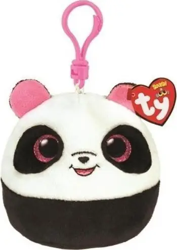 Varëse lodër TY Bamboo Panda Squishy Beanie Clip, 10cm, për fëmijë, shumëngjyrëshe