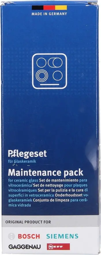 Set mirëmbajtjeje Bosch Maintenance Kit, për kuzhina qeramike dhe induksion, 250ml, transparent