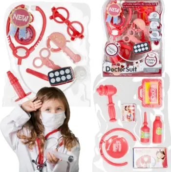 Set mjekësor lodër MEGA CREATIVE 498975, me aksesorë, shumëngjyrësh