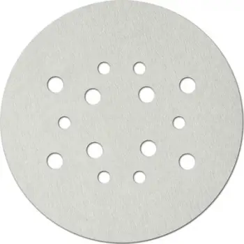 Disqe abrasive universale Dedra, 225mm, granulë 120, ngjitje me shirit, të bardha, set 5 copë