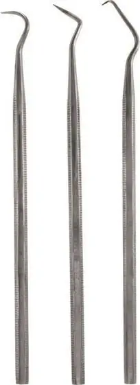Set mjete modelimi Vallejo Stainless Steel Probes, 3 copë, çelik inox, argjendtë