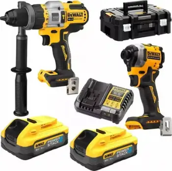 Set mjetesh DeWALT DCK2052H2T, DCD999 DCF850, 2x5Ah, pa kabëll