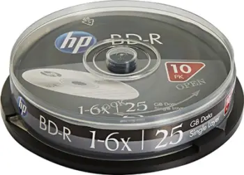 Disqe Blu ray Verbatim HP BD R, 25GB, 6X, paketim 10 copë
