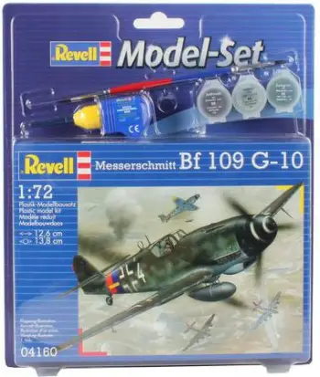 Set modelimi Revell Bf 109 64160, shkallë 1:72, me bojëra furçë dhe ngjitës
