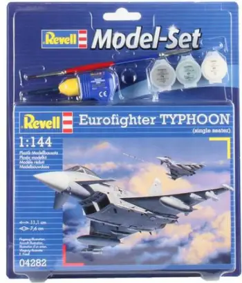 Set modelimi Revell Eurofighter Typhoon 64282, plastik, me bojra dhe ngjitës
