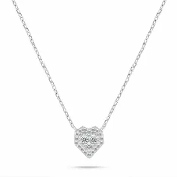 Varëse për femra Brilio Silver Glittering Heart NCL206W, e argjendtë