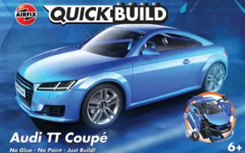 Set modelimi Airfix Quickbuild Audi TT Coupe, plastik i lyer, snap together, blu