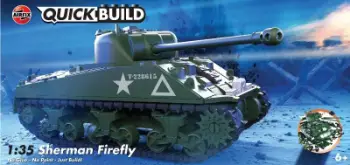 Set modeli tanku Airfix QUICKBUILD J6042 Sherman Firefly, pa ngjitës, për fëmijë 6+