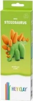 Set modelimi Hey Clay Stegosaurus, masë modeluese shkumëze, shumëngjyrësh