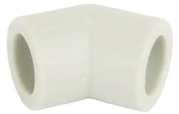 Gypthyesë këndore KAN-therm K4563, 45°, 63 mm PP-R, e bardhë