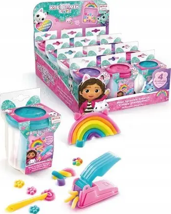 Set modelimi My Rainbow Creations Gabby's Dollhouse Pink Cup 60062 Epee, filxhan me masë modeluese, rozë