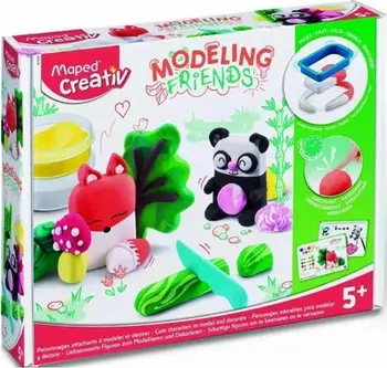 Set modelimi Maped Creative Modelling Friends Fox and Panda, plastelinë që thahet në ajër, shumëngjyrësh