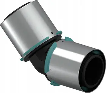 Gypthyes koleno Uponor S-Press, 45°, PPSU 63-63, gri