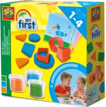 Set modelimi SES Creative Modeling Clay with Molds, brum me kallëpe, shumëngjyrëshe