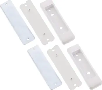 Set montimi InLine Slatwall 23181C, 2 braketa, alumin, argjendtë