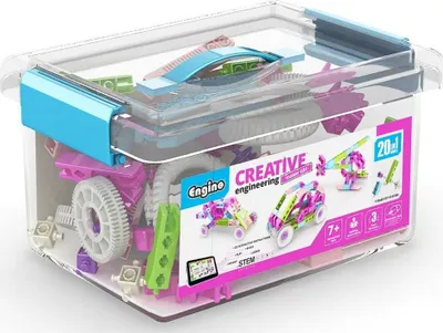 Set ndërtimi Engino Creative Engineering STEM Maker Girl, 20 modele, 7+ - 5