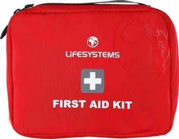 Set ndihme e parë Lifesystems First Aid Kit, 21x16x6cm, poliester, i kuq
