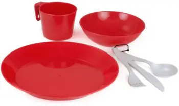 Set ngrënieje kampingu GSI Outdoors Cascadian 1 Person, 6 pjesë, polipropilen, shumëngjyrësh