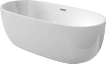 Vaskë akrilike Deante Wanna KDU 016W, ovale, 160 cm, e bardhë