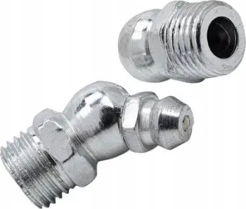 Set nipllash yndyre ROCKFORCE RF-GN-01-45-10MM, 10 mm, 45°, 10 copë, argjendtë