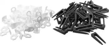 Set nivelues pllakash NEO Tile Leveling System, 1mm, 300 copë, portokalli