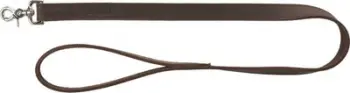 Leash për qen Trixie Rustic, lëkurë e trashë, 1 m, kafe e errët