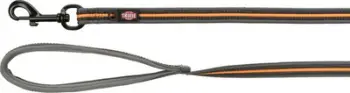 Leash për qen Trixie Fusion Tracking, 15 m, i gomuar, grafit papaja