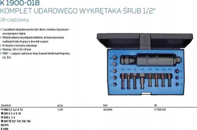 Set nxjerrës vidhash Gedore 6654600, 1/2", 18 pjesë - 4