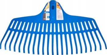 Hark kopshti Garden Rake, plastik, 46cm, jeshil