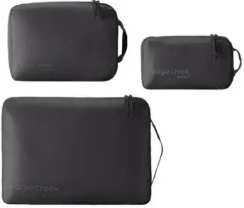 Set organizues udhëtimi Eagle Creek Pack It Isolate Cube, 3 copa, i zi