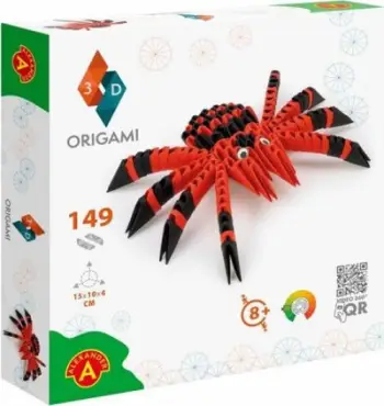 Set origami kreativ Alexander Zest Spider 3D, 149 pjesë, shumëngjyrësh