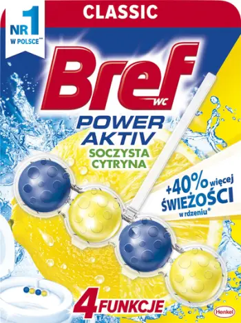 Varëse tualeti Bref Power Aktiv, aromë limoni
