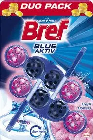 Varëse tualeti Bref WC Color Aktiv Wild Flowers, 2 x 50g, blu
