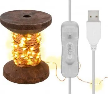 Varg dritash LED dekorative, 10 m, 100 LED, dritë e ngrohtë - 1