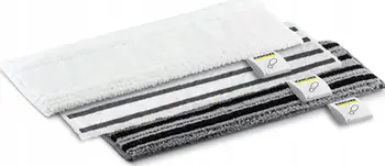 Set pëlhurash dyshemeje Karcher Allrounder, 3 copë, për pastrues me avull SC EasyFix, bardhë dhe gri