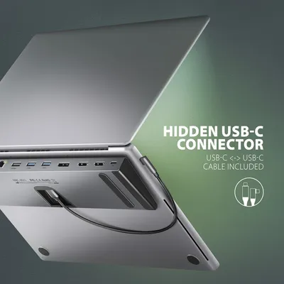 Docking Station AXAGON HMC-4KX3 USB-C 5GBPS TRIPLE 4K DISPLAY 11IN1, 40cm - 12