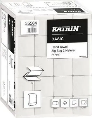 Lecka letre Katrin ZZ Basic 35564, 2 shtresa, 200 copë, të bardha - 1