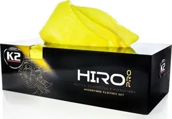 Lecka mikrofibër për makinë K2 Hiro Pro, set pastrimi, e verdhë