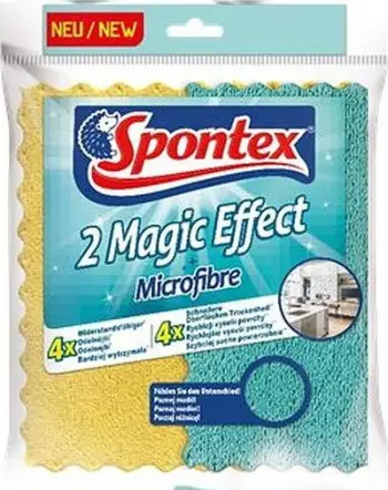 Lecka mikrofibër Spontex Magic Effect, set 2 copë, 20.5x22 cm