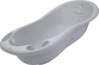 Vaskë bebe Maltex Baby Bath Ball 100 cm, plastike, gri - 1