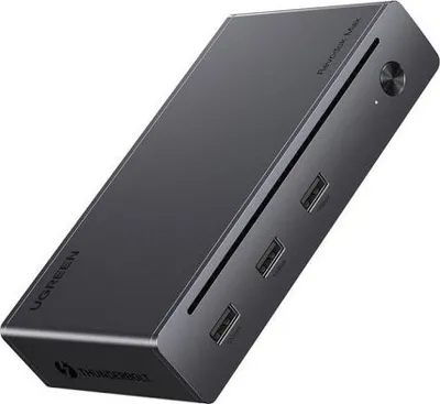 Docking station Ugreen 4x Thunderbolt 4, 3x USB, RJ45, 140W, gri - 1