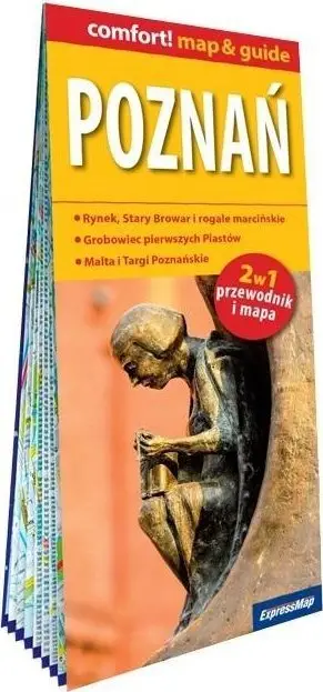 Hartë turistike Poznań Comfort Map 2in1, shkalla 1:17 000, shumëngjyrëshe