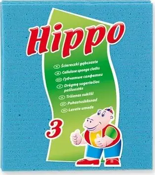 Lecka sfungjeri Hippo, set 3 copë, 16 x 15.6 cm, shumëthithëse